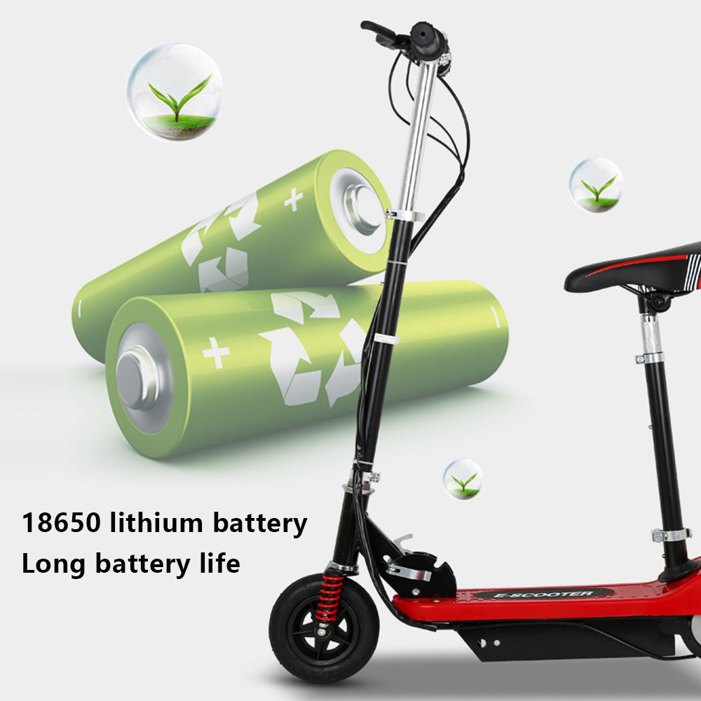 100-240V Shock-absorbing 15km / h Folding Electric Scooter with Anti-explosion Rubber Tire, EU Plug 100-240V Shock-absorbing 15km / h Folding Electric Scooter with Anti-explosion Rubber Tire, EU Plug